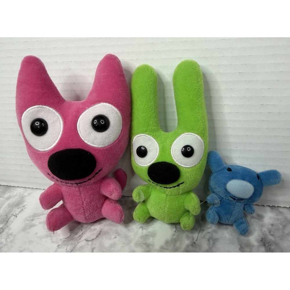 Hallmark Trio Of Pals 6" Hoops & Yoyo & Mini Blue Piddles Plush Set Collectable - Picture 2 of 12